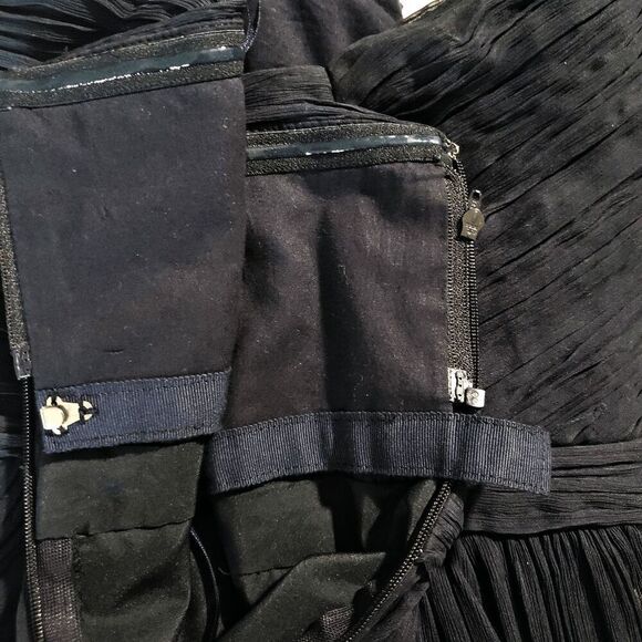 J Crew Navy Nadia 100% Silk Strapless Dress Size 8 - Picture 8 of 11